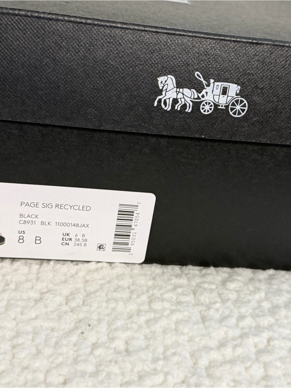Coach Black Monogrammed Wedge Heels - Picture 3 of 7